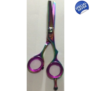 Titanium Thinning scissors angled single side - M604 6