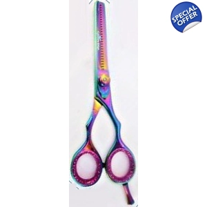 Titanium Thinning scissors straight single side - M605