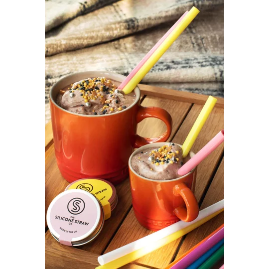 REUSABLE SILICONE STRAW WITH TRAVEL TIN