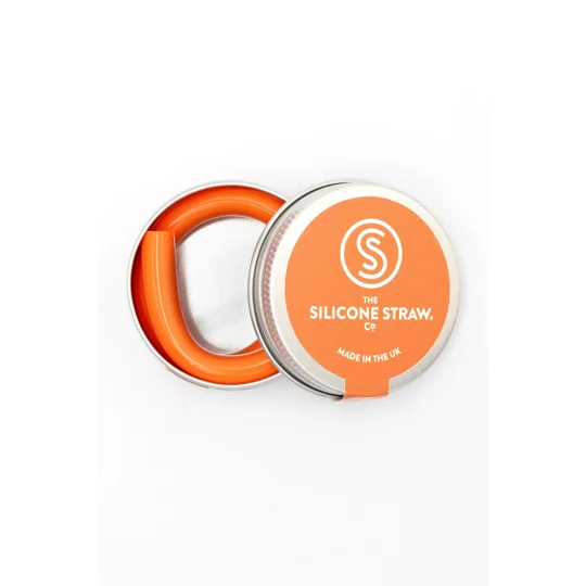 ORANGE STRAW IN A TIN
