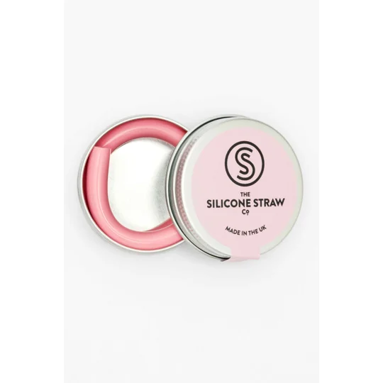 REUSABLE SILICONE STRAW WITH TRAVEL TIN