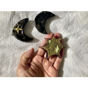 Moon brooches