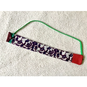 Purple leaves flute bag