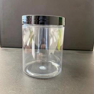 300ml Wide Neck Screw Top Jar & 70mm Black Screw Cap
