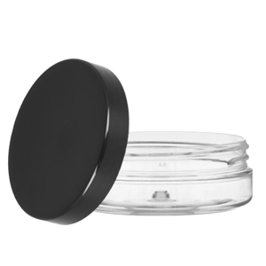 50ml Wide Neck Screw Top Jar & 70mm Black Screw Cap