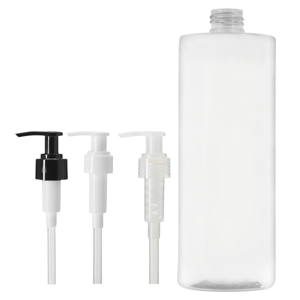 500ml Clear Tall Tubular Pet Bottles with Pump