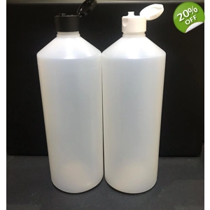 1000ml HDPE Bottles with Flip Top Caps
