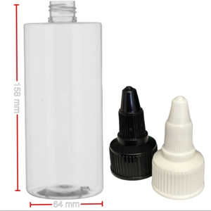 400ml Clear Tall Tubular Pet Bottles with Twist Caps