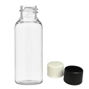 30ml Clear Tall Boston Bottles with Screw Caps