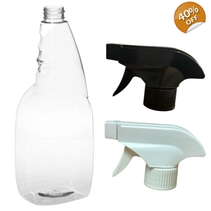 750ml Clear PET 30% PCR Trigger Spray Bottle