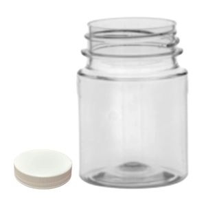 60ml Small Neck Screw Top Jar & 38mm White Screw Cap