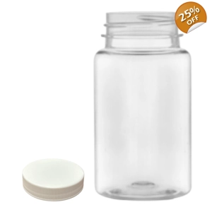 100ml Small Neck Screw Top Jar & 38mm White Screw Cap