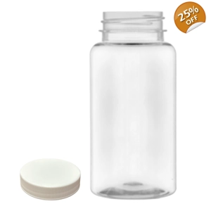 150ml Small Neck Screw Top Jar & 38mm White Screw Cap