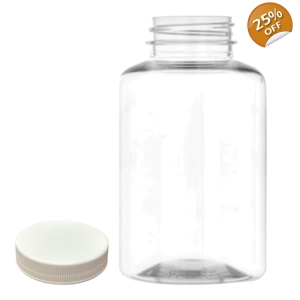 250ml Small Neck Screw Top Jar & 38mm White Screw Cap