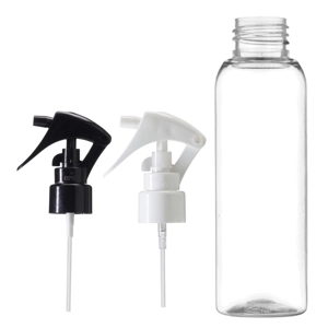 150ml Clear Tall Boston Bottles with Trigger Spray Bottles