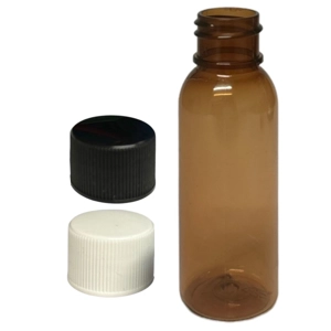 30ml Amber Plastic Bottles With Screw Caps