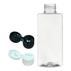 150ml Clear Tall Tubular Pet Bottles with Flip Tops