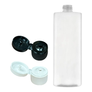 500ml Clear Tall Tubular Pet Bottles with Flip Tops