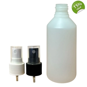 100ml HDPE Bottles with Spray Caps
