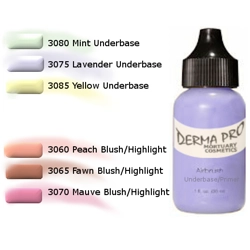 Airbrush Underbase-Primer and Blush-Highlight Colors