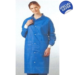 Lab Coats - Blue Disposable