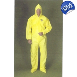 GOWNS -Hooded Coveralls With Attached Boots