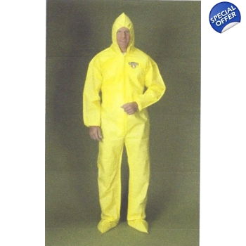 GOWNS -Hooded Coveralls With Attached Boots