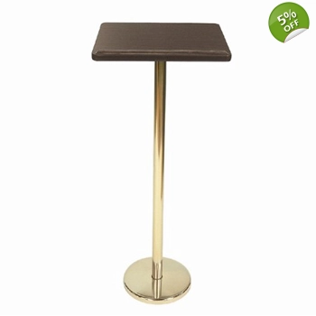 Walnut Formica Top Register Stand