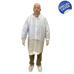 Lab Coats  -  White Disposable