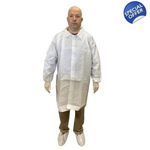Lab Coats  -  White Disposable