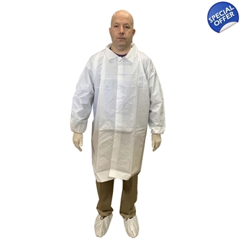 Lab Coats  -  White Disposable