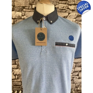Men’s Moody Blue Poloshirt Mod Collection