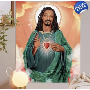 Snoop Dogg Jesus Wall Tapestry