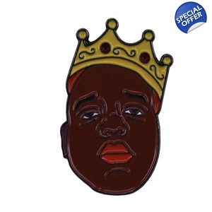 Hip Hop Enamel Pin Broach Biggie