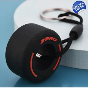 F1 Pirelli Soft Tyre Keychain