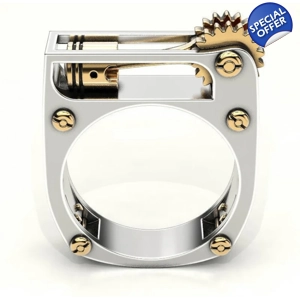 Retro Mechanical Style Gear Ring