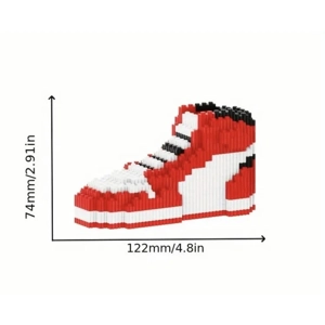 Trainers Building Block Set Basketball Shoes Model - Red
