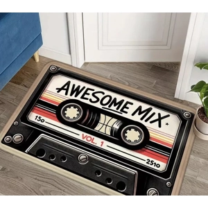 Cassette Tape Rug Floor Mat - Retro (L) 90x60cm