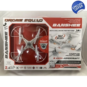 Banshee Drone Squad RC Stunt  Quadcopter Sky Controller - BEST STARTER DRONE!