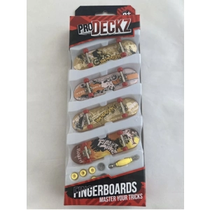Pro Deckz Fingerboards Pro Skateboard Set Of 4 Inc Tools & Accessories