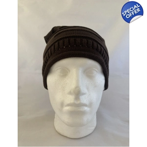 Beanie Hat  - Brown - Hip Hop Style