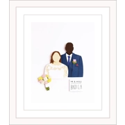 Custom Paper Portrait Family Pet Wedding Couple Personalised Gift Framed