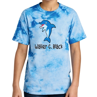 Blue Short Sleeve Tie Dye Youth or Adult Blue Short Sleeve Tie Dye Youth or Adult