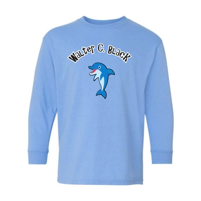 Long Sleeve Carolina Blue Tee Youth or Adult Long Sleeve Carolina Blue Tee Youth or Adult