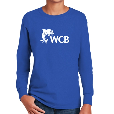 Mosaic Long Sleeve Royal Blue Tee Youth or Adult Mosaic Long Sleeve Royal Blue Tee Youth or Adult
