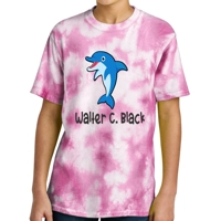 Pink Short Sleeve Tie Dye Youth or Adult