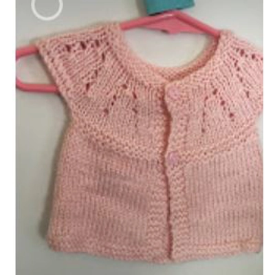 Pink Knitted Cardigan