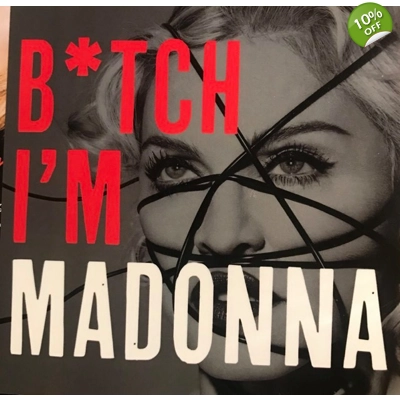 Madonna Bitch I'm Madonna  Promo Card Madonna Bitch I'm Madonna  Promo Card
