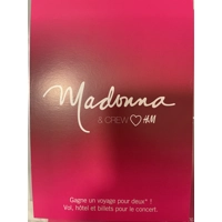 Madonna 5x7 h and m promo postcar..