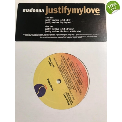 Madonna Justify My Love 12" Vinyl Madonna Justify My Love 12" Vinyl